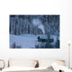 Mountain Hut Winter Wall Decal