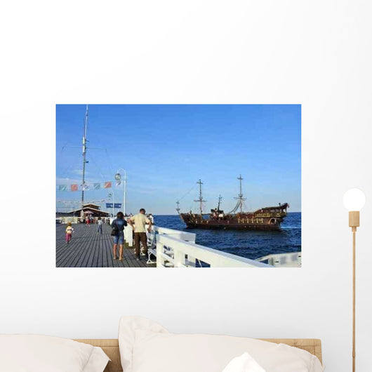 Pier in Sopot, Poland Wall Decal