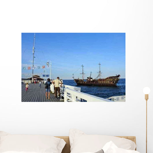 Pier in Sopot, Poland Wall Decal