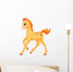 Cute Horse Foal Running Wall Decal