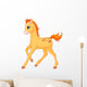 Cute Horse Foal Running Wall Decal