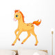 Cute Horse Foal Running Wall Decal