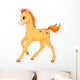 Cute Horse Foal Running Wall Decal