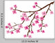 Vector Cherry Blossom Wall Decal