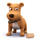 3D Dog Has Uncorked Wall Decal