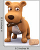 3D Dog Has Uncorked Wall Decal