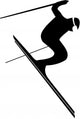 Skifahrer Ski Symbol Skispringer Wall Decal