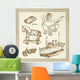 Antique Toys Wall Decal