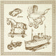 Antique Toys Wall Decal