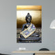 Small Buddha Bronze Wall Decal