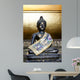 Small Buddha Bronze Wall Decal