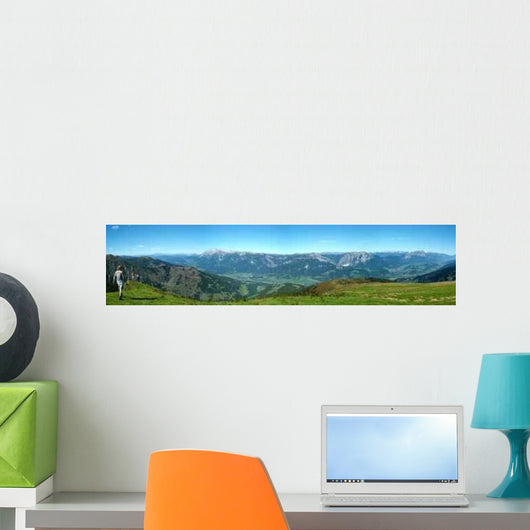 Super-Panorama Auf Das Ennstal Wall Decal