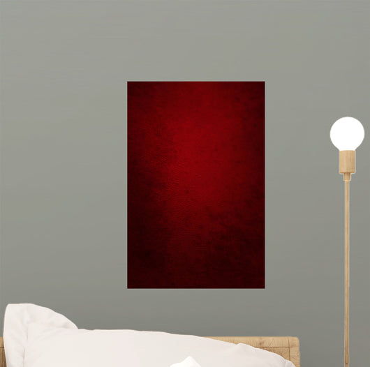 Dark Red Leather Wall Decal