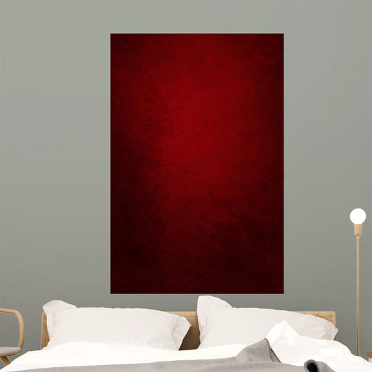 Dark Red Leather Wall Decal