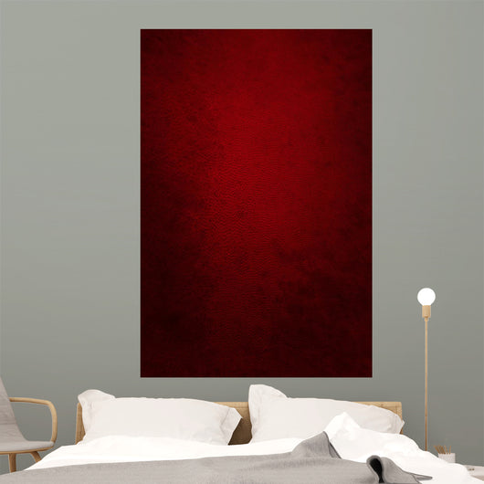 Dark Red Leather Wall Decal