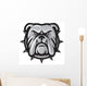 Bulldog Head Wall Decal