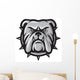 Bulldog Head Wall Decal