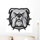 Bulldog Head Wall Decal
