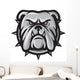 Bulldog Head Wall Decal