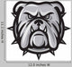 Bulldog Head Wall Decal