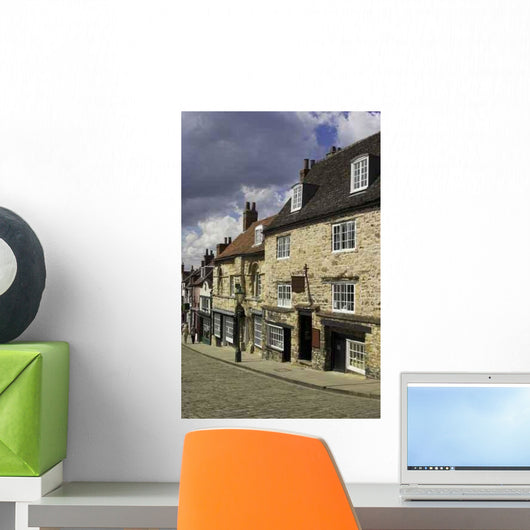 Cobbled Street Historic City Wall Decal