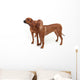 Two Rhodesian Ridgeback Dog Wall Decal