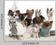Chihuahuas Christmas Sleigh Wall Decal