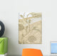 Subject Floral Curtain Wall Decal