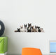 Group of Nine French Bulldogs Wall Decal