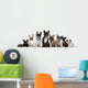 Group of Nine French Bulldogs Wall Decal