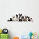 Group of Nine French Bulldogs Wall Decal