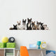 Group of Nine French Bulldogs Wall Decal