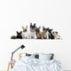 Group of Eight French Bulldogs Wall Decal