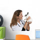 Vet Looking Dalmatian Rabbit Wall Decal