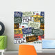 Retro License Plates Wall Decal