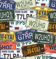 Retro License Plates Wall Decal