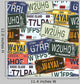 Retro License Plates Wall Decal