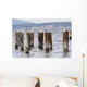 Seagulls Resting Pillars Wall Decal
