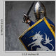 Medieval Knight Attack Position Wall Decal