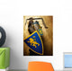 Medieval Knight Golden Wall Decal