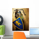 Medieval Knight Golden Wall Decal