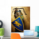 Medieval Knight Golden Wall Decal