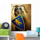 Medieval Knight Golden Wall Decal