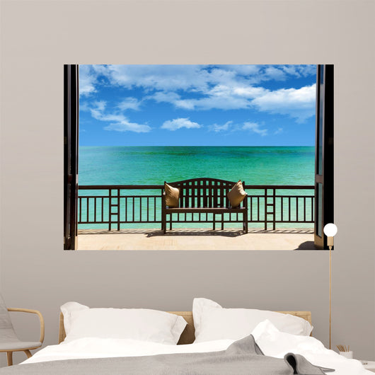 Luxury Villa Beach Wall Decal