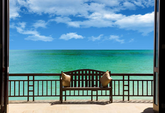 Luxury Villa Beach Wall Decal