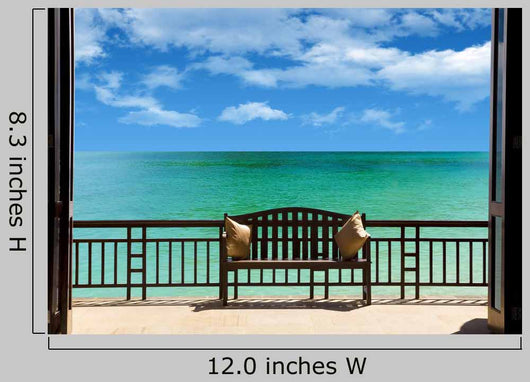 Luxury Villa Beach Wall Decal