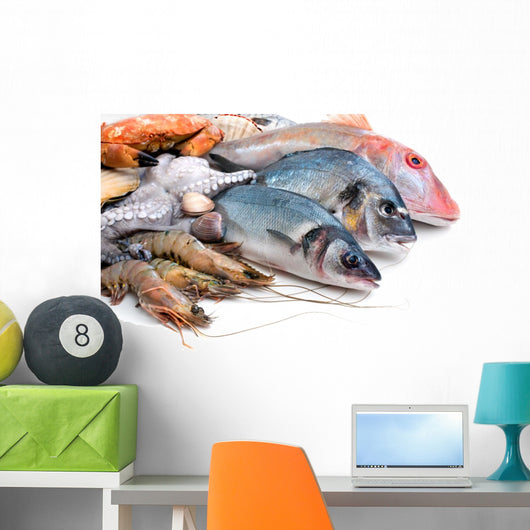 Fresh Catch Fish And Seafood Wall Decal