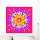 Pink Mandala Flower Wall Decal