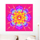 Pink Mandala Flower Wall Decal