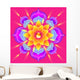 Pink Mandala Flower Wall Decal